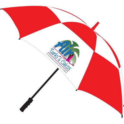 Pro 62" Golf Vented Fiberglass Umbrella W/ Full Color Imprint