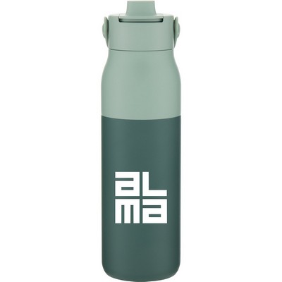 34 oz Larq Swig Top Water Bottle (Eucalyptus Green)